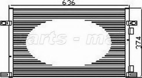 Parts-Mall PXNCX-063Y - Kondenser, kondisioner furqanavto.az