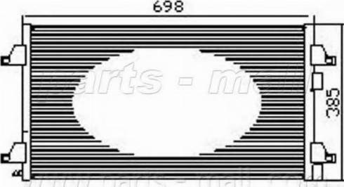 Parts-Mall PXNCX-062Y - Kondenser, kondisioner furqanavto.az