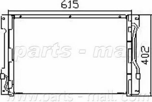 Parts-Mall PXNCX-082U - Kondenser, kondisioner furqanavto.az