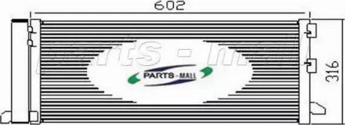 Parts-Mall PXNCX-029G - Kondenser, kondisioner furqanavto.az