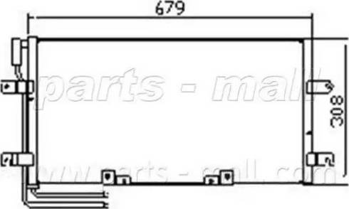 Parts-Mall PXNCX-079T - Kondenser, kondisioner furqanavto.az