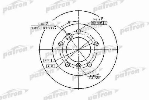 Patron PBD4088 - Əyləc Diski furqanavto.az