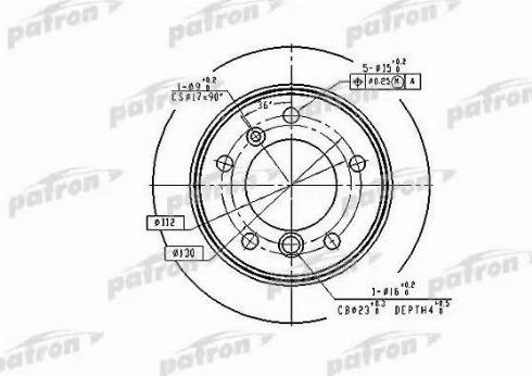 Patron PBD4087 - Əyləc Diski furqanavto.az