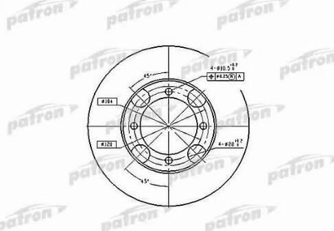 Patron PBD4157 - Əyləc Diski furqanavto.az