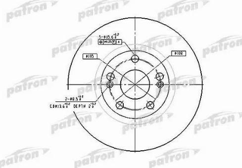 Patron PBD4109 - Əyləc Diski furqanavto.az