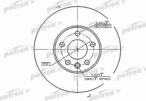 Patron PBD4323 - Əyləc Diski furqanavto.az