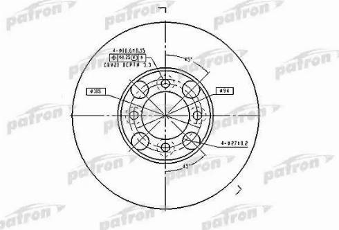 Patron PBD1998 - Əyləc Diski furqanavto.az