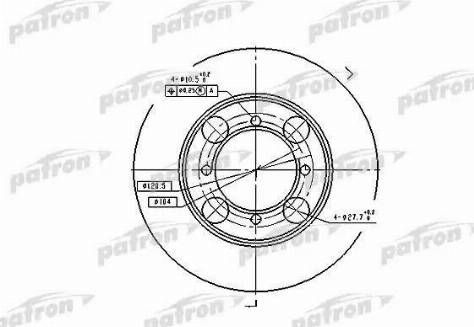 Patron PBD1428 - Əyləc Diski furqanavto.az