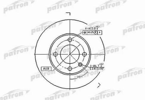 Patron PBD1516 - Əyləc Diski furqanavto.az