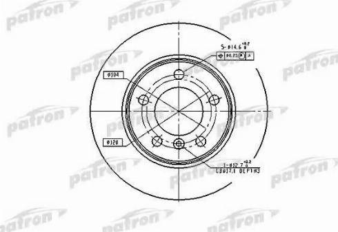 Patron PBD1539 - Əyləc Diski furqanavto.az