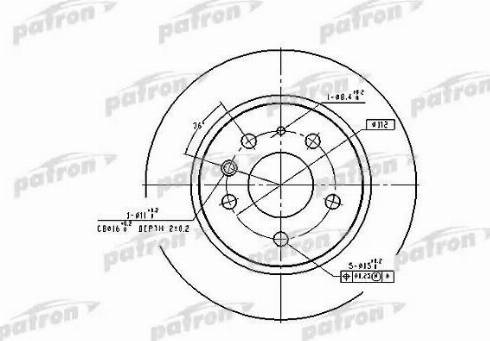 Patron PBD1574 - Əyləc Diski furqanavto.az