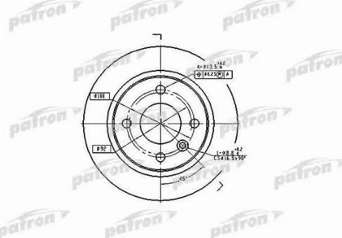 Patron PBD1696 - Əyləc Diski furqanavto.az