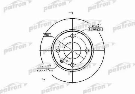 Patron PBD1649 - Əyləc Diski furqanavto.az