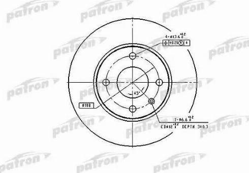 Patron PBD1655 - Əyləc Diski furqanavto.az