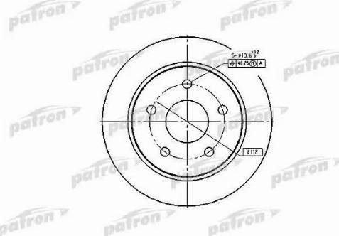 Patron PBD1651 - Əyləc Diski furqanavto.az