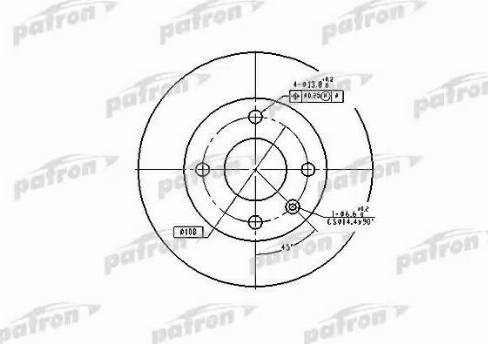 Patron PBD1658 - Əyləc Diski furqanavto.az