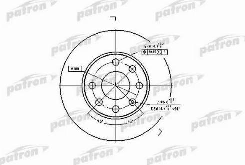 Patron PBD1608 - Əyləc Diski www.furqanavto.az