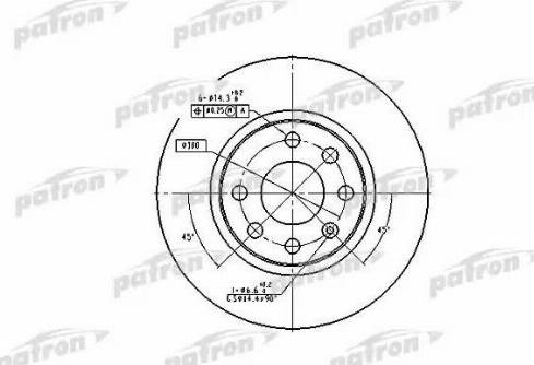 Patron PBD1624 - Əyləc Diski furqanavto.az