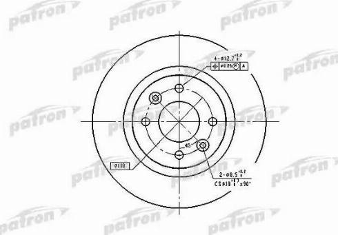 Patron PBD1017 - Əyləc Diski furqanavto.az