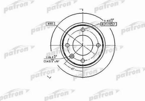 Patron PBD1122 - Əyləc Diski furqanavto.az