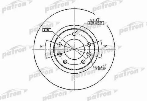 Patron PBD1225 - Əyləc Diski furqanavto.az