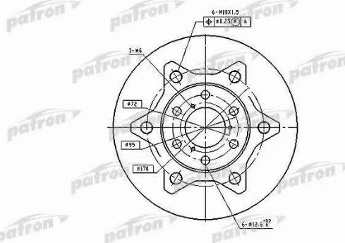 Patron PBD1758 - Əyləc Diski furqanavto.az