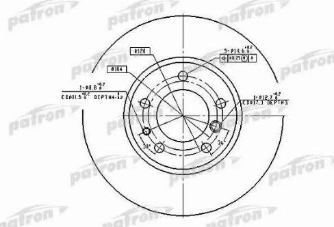 Patron PBD2556 - Əyləc Diski furqanavto.az