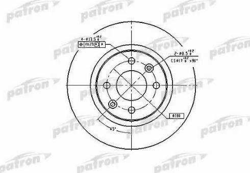 Patron PBD2586 - Əyləc Diski furqanavto.az