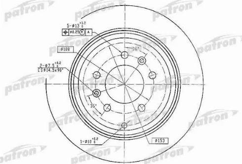 Patron PBD2582 - Əyləc Diski furqanavto.az