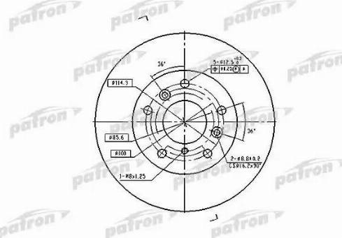 Patron PBD2571 - Əyləc Diski furqanavto.az