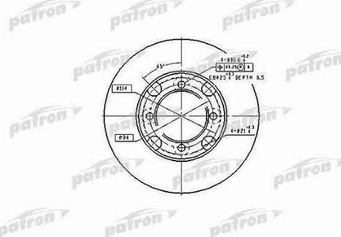 Patron PBD2572 - Əyləc Diski furqanavto.az