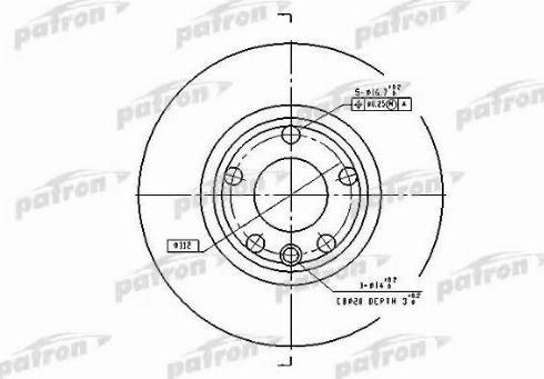 Patron PBD2665 - Əyləc Diski furqanavto.az