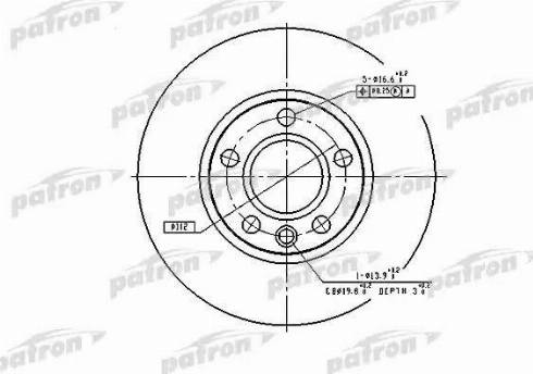 Patron PBD2809 - Əyləc Diski furqanavto.az