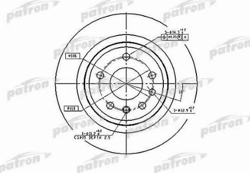 Patron PBD2714 - Əyləc Diski furqanavto.az