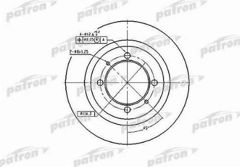 Patron PBD2784 - Əyləc Diski furqanavto.az