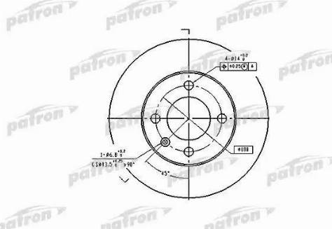 Patron PBD2780 - Əyləc Diski furqanavto.az