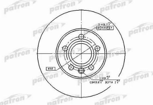 Patron PBD2776 - Əyləc Diski furqanavto.az