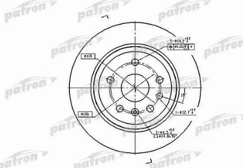 Patron PBD2773 - Əyləc Diski furqanavto.az