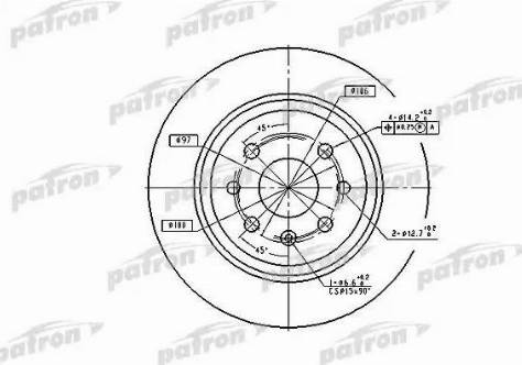 Patron PBD2772 - Əyləc Diski furqanavto.az