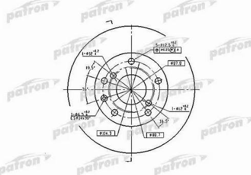 Patron PBD7092 - Əyləc Diski furqanavto.az