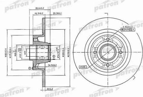 Patron PBD7018 - Əyləc Diski furqanavto.az