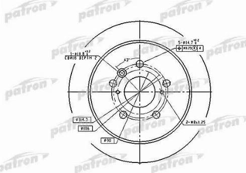 Patron PBD7257 - Əyləc Diski furqanavto.az