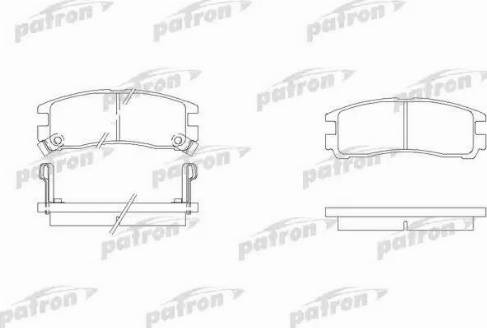 Patron PBP803 - Əyləc altlığı dəsti, əyləc diski www.furqanavto.az