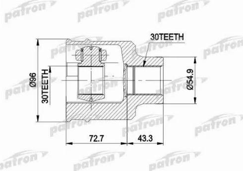 Patron PCV5001 - Birləşmə dəsti, ötürücü val furqanavto.az