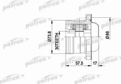 Patron PCV5002 - Birləşmə dəsti, ötürücü val furqanavto.az