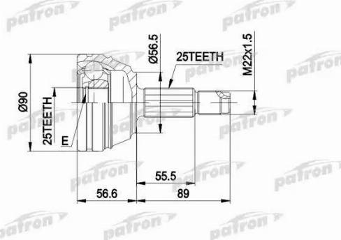 Patron PCV1198 - Birləşmə dəsti, ötürücü val furqanavto.az