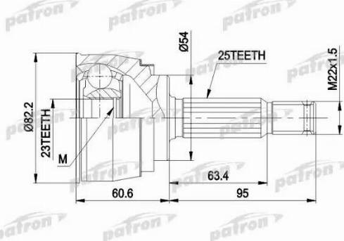 Patron PCV1147 - Birləşmə dəsti, ötürücü val furqanavto.az