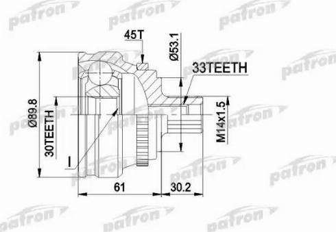 Patron PCV1112 - Birləşmə dəsti, ötürücü val furqanavto.az