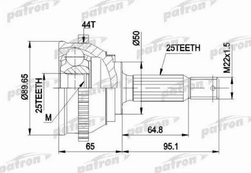 Patron PCV1370 - Birləşmə dəsti, ötürücü val furqanavto.az