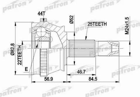 Patron PCV1210 - Birləşmə dəsti, ötürücü val furqanavto.az